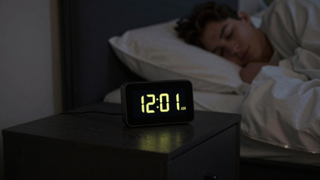 digital clock reads 1201 am generated with Z-Image