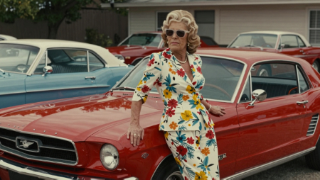 driver with multiple vintage cars generated with Z-Image